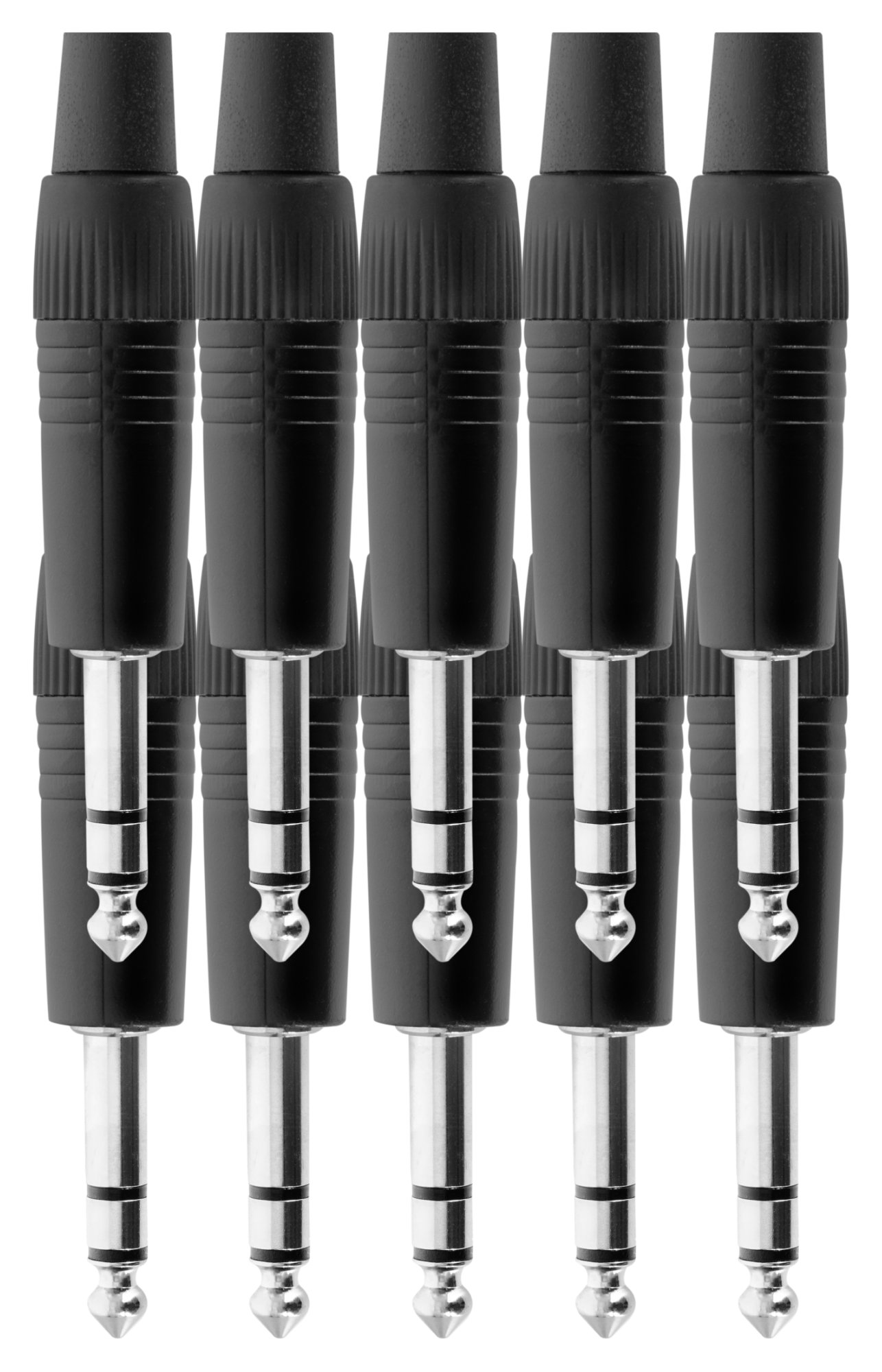 Pronomic JPLUG Black Stereo-Klinkenstecker 10er Pack