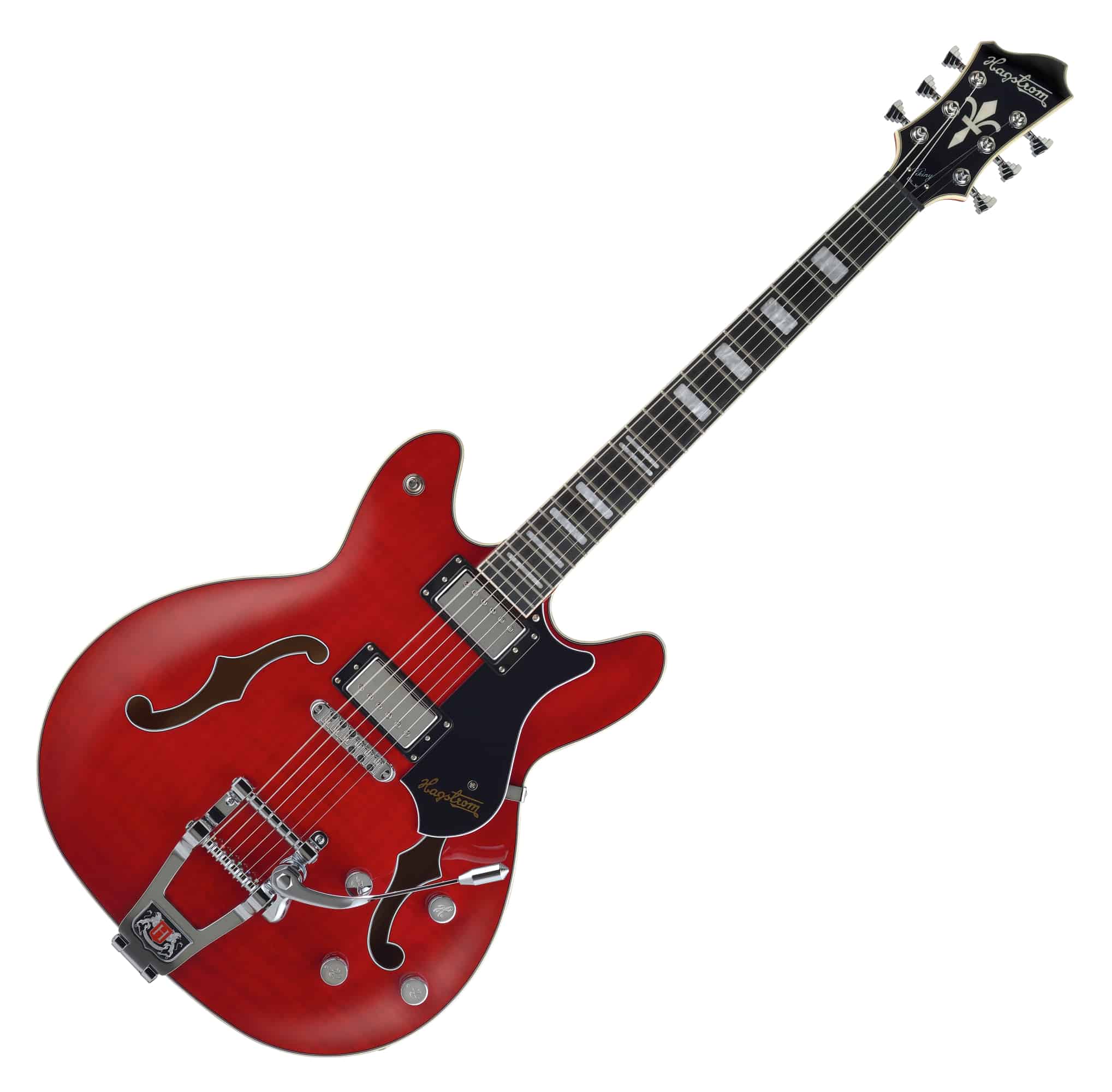 Hagstrom Tremar Viking Deluxe Wild Cherry Trans  - 1A Showroom Modell (Zustand: wie neu, in OVP)