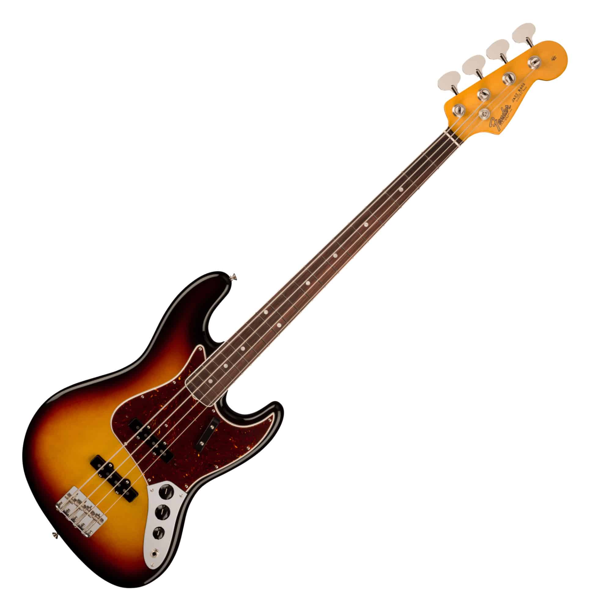 Fender American Vintage II 1966 Jazz Bass 3-Color Sunburst  - 1A Showroom Modell (Zustand: wie neu, in OVP)