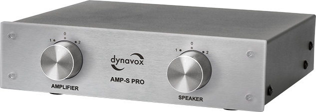 Dynavox AMP-S Pro Verstärker/Boxen-Umschalter silber  - Retoure (Zustand: sehr gut)