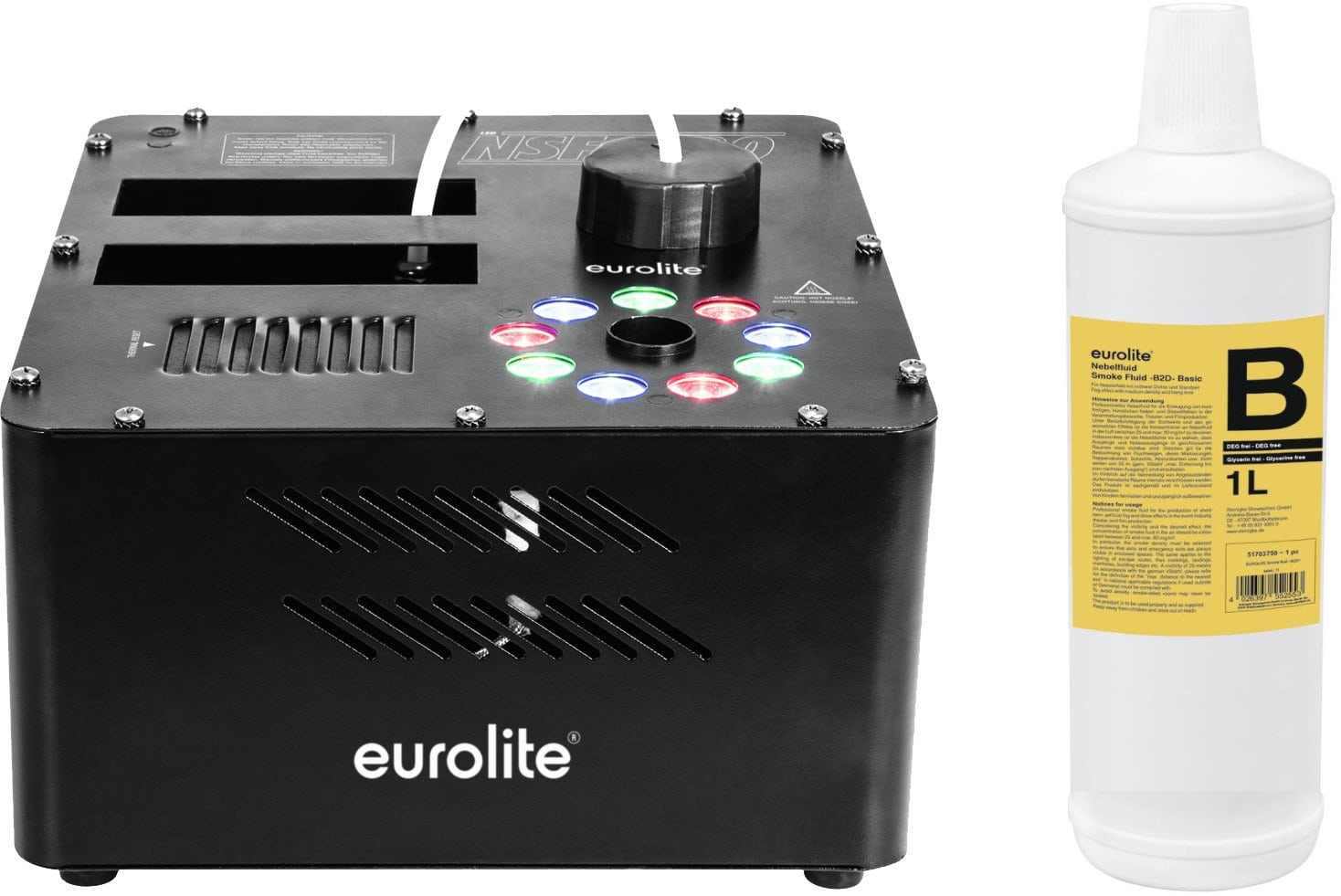 Eurolite NSF-100 LED DMX Hybrid Spray Fogger  Set mit 1l Fluid