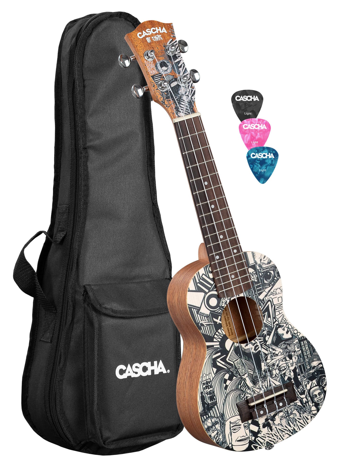 Cascha Art Series Sopran Ukulele Sketch