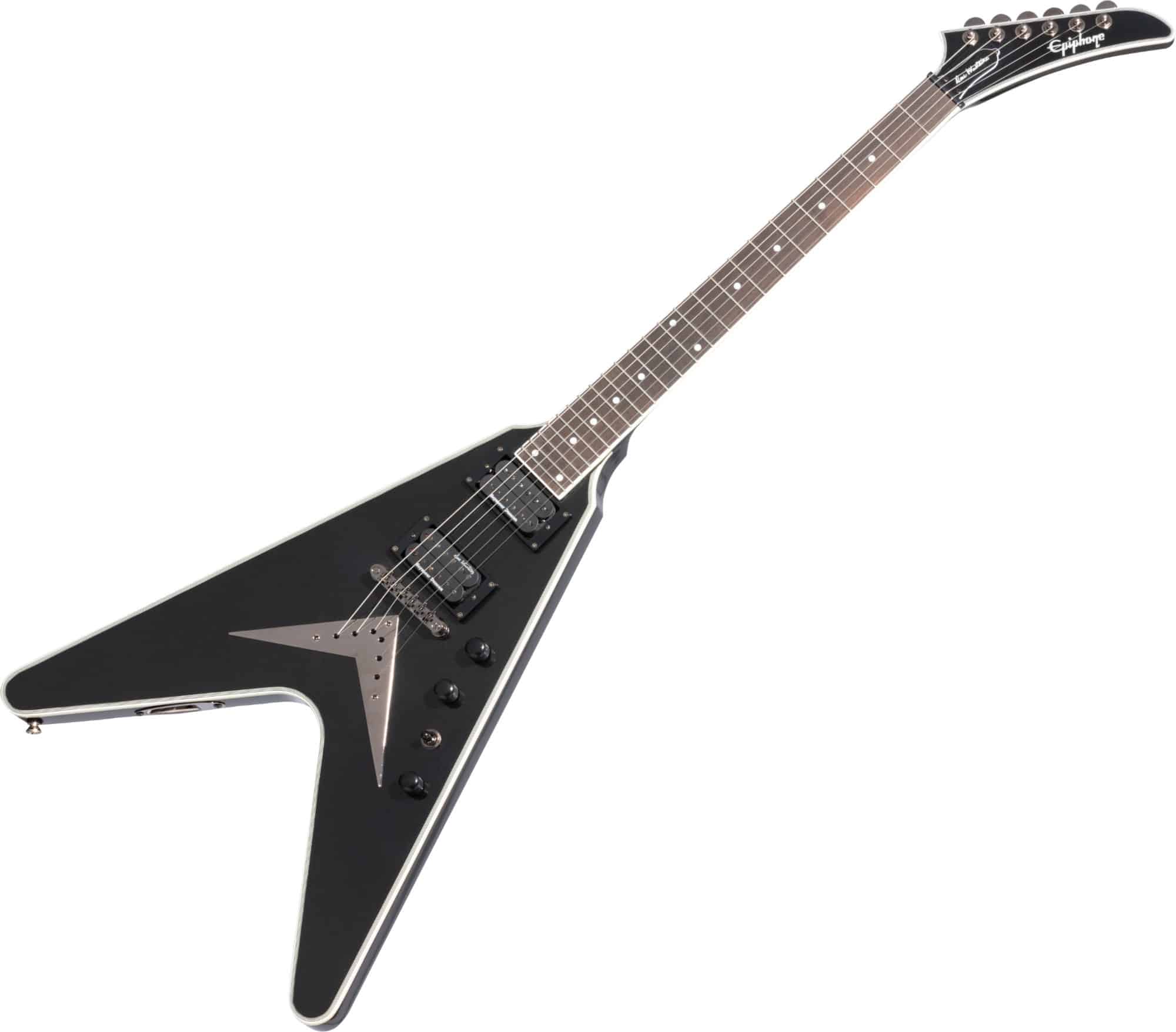 Epiphone Dave Mustaine Flying V Custom Black Metallic  - 1A Showroom Modell (Zustand: wie neu, in OVP)