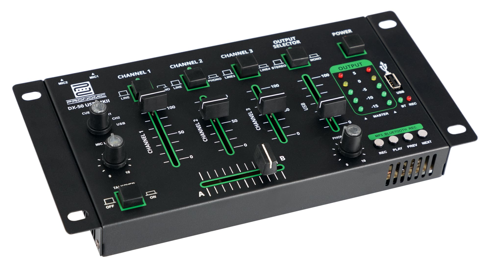 Pronomic DX-50 USB MKII 4-Kanal DJ-Mixer mit Bluetooth  - Retoure (Zustand: sehr gut)