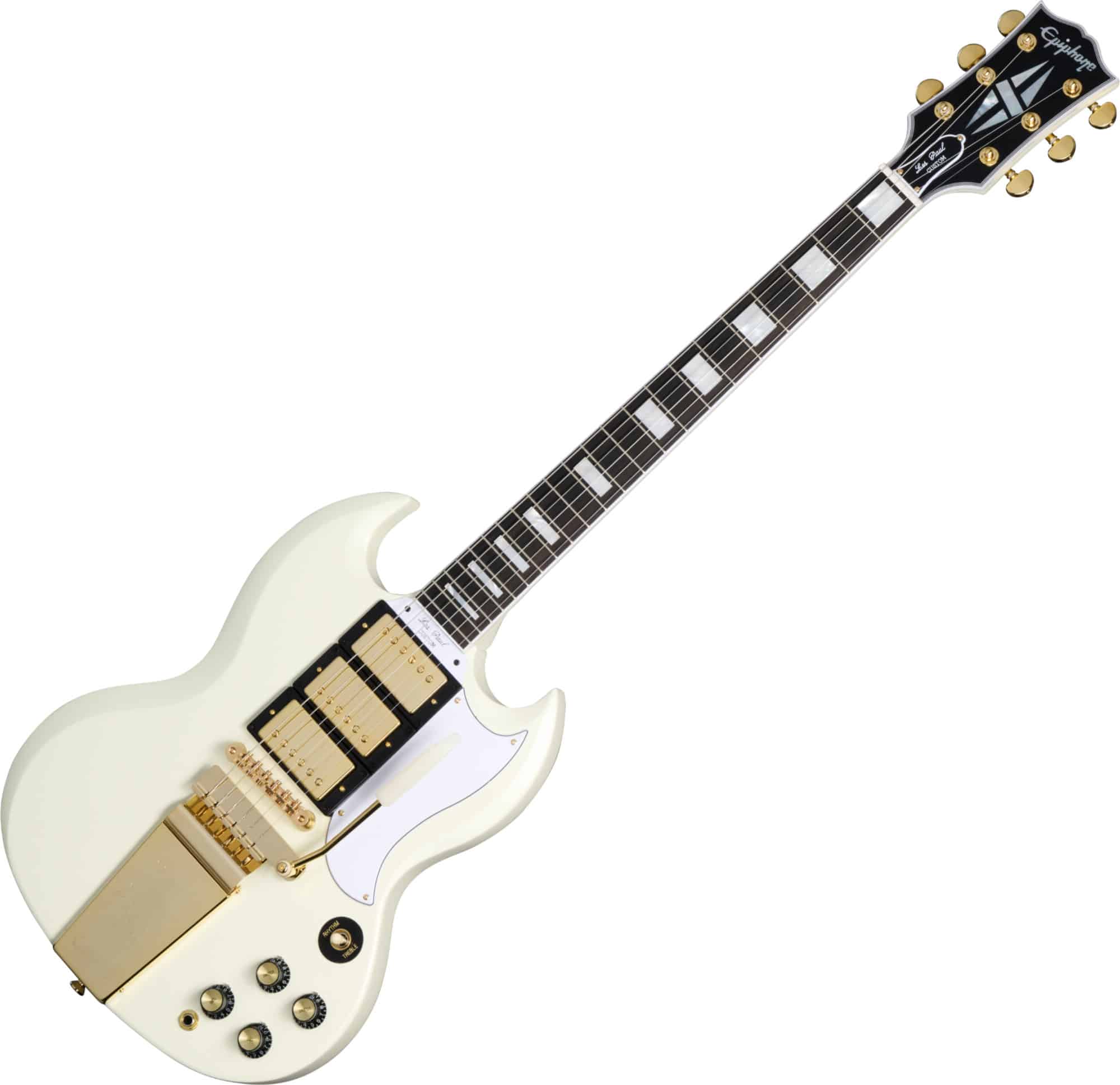 Epiphone 1963 Les Paul SG Custom With Maestro Vibrola Classic White