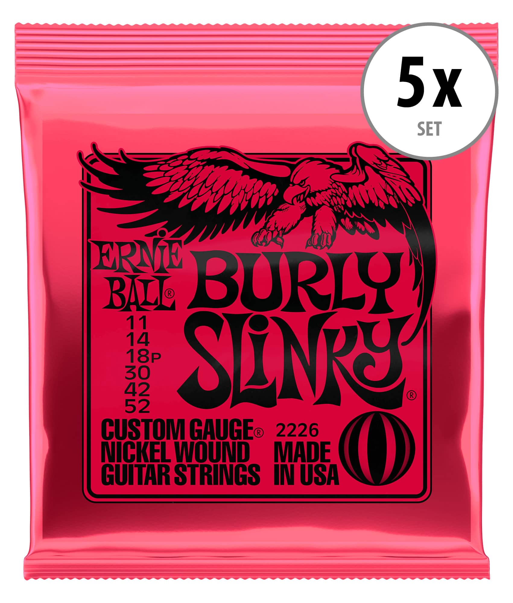 Ernie Ball 2226 Burly Slinky 5x Set