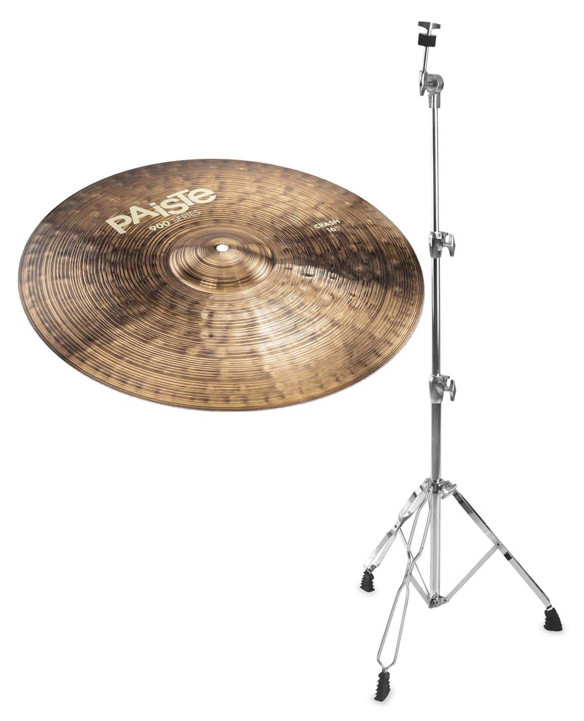 Paiste 900 Series 16" Crash + gerader Beckenständer SET