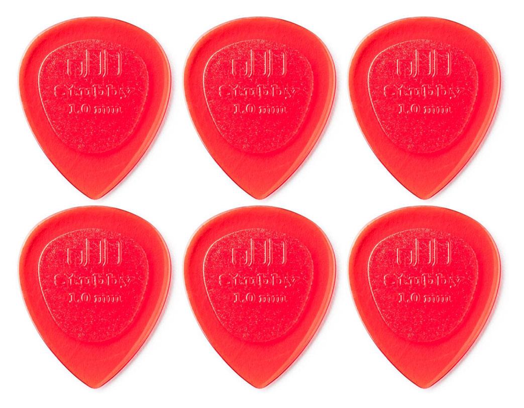 Dunlop Stubby Jazz Picks klein 1,0 mm 6er Player's Pack