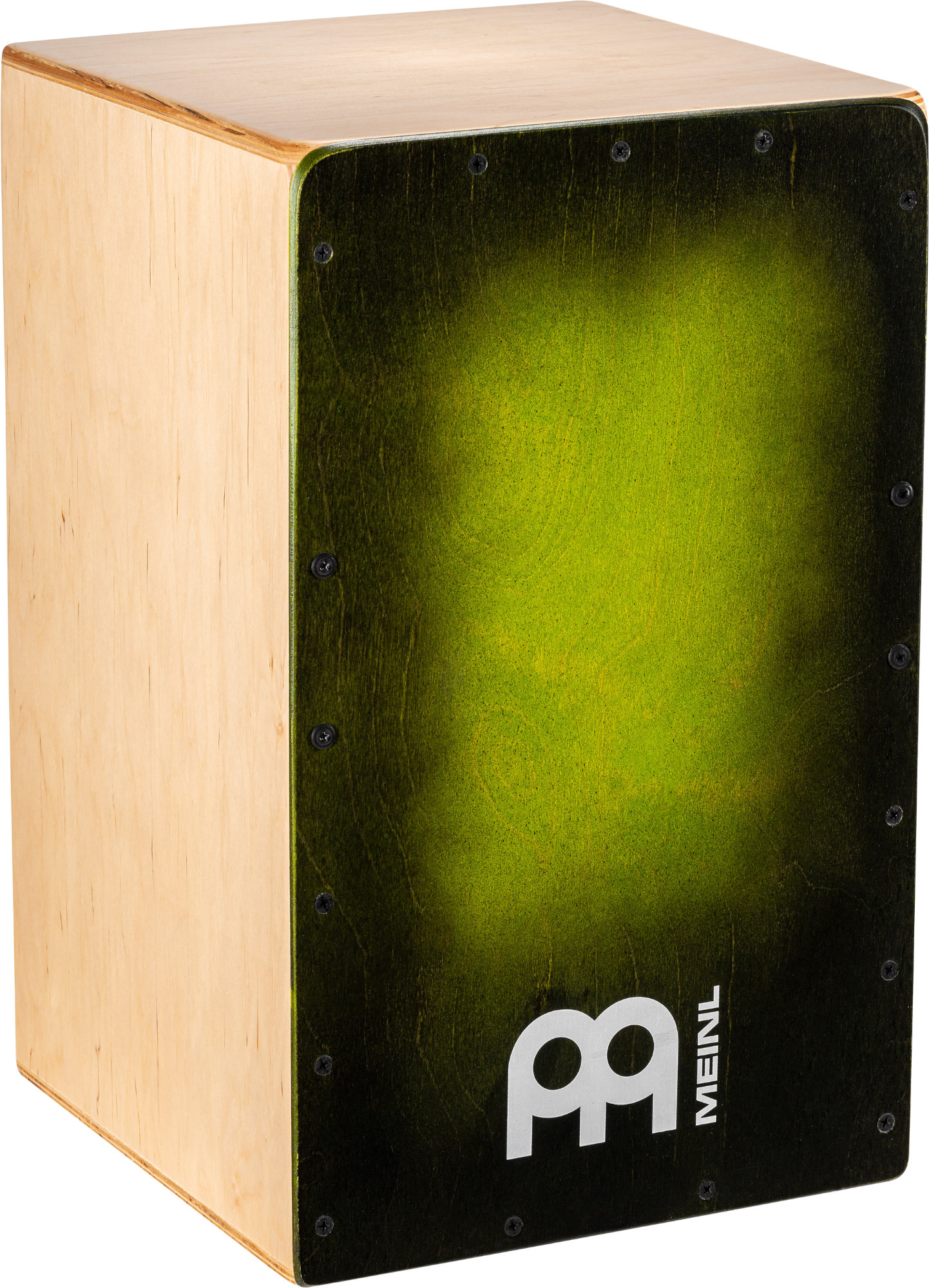 Meinl Percussion Snarecraft Series Snare Cajon 100 Special Edition Green Burst