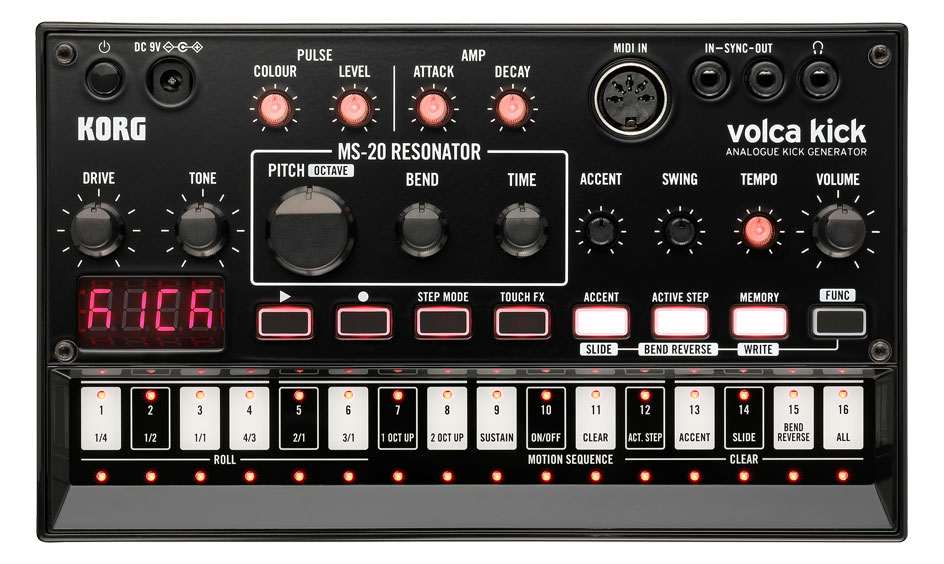 Korg volca kick  - 1A Showroom Modell (Zustand: wie neu, in OVP)