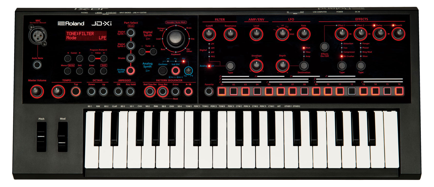 Roland JD-XI Crossover Synthesizer  - Retoure (Zustand: sehr gut)