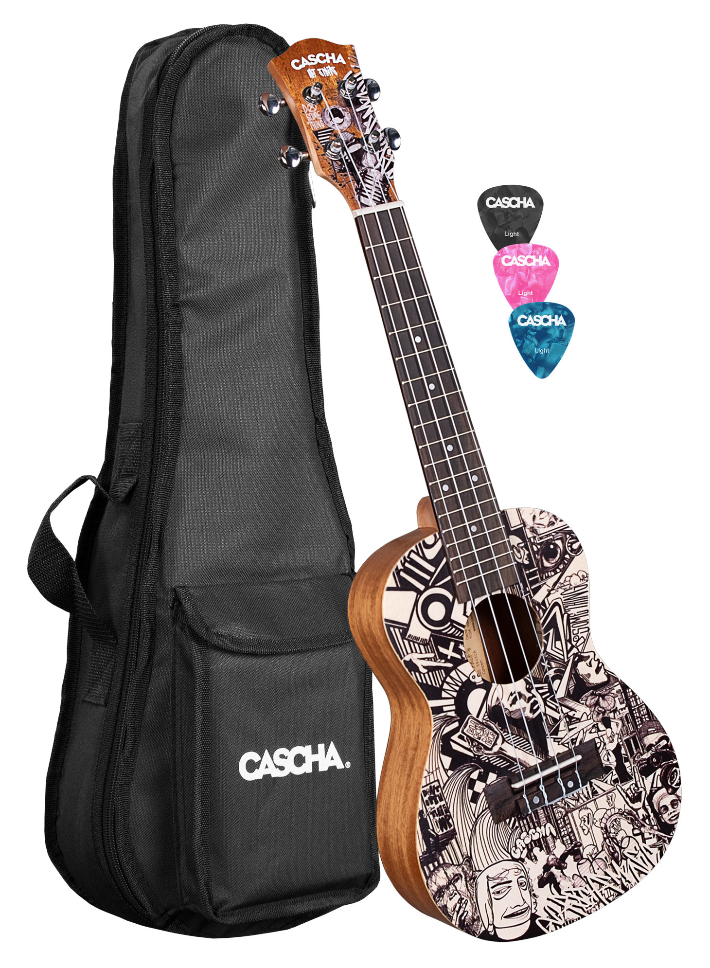 Cascha Art Series Konzert Ukulele Sketch