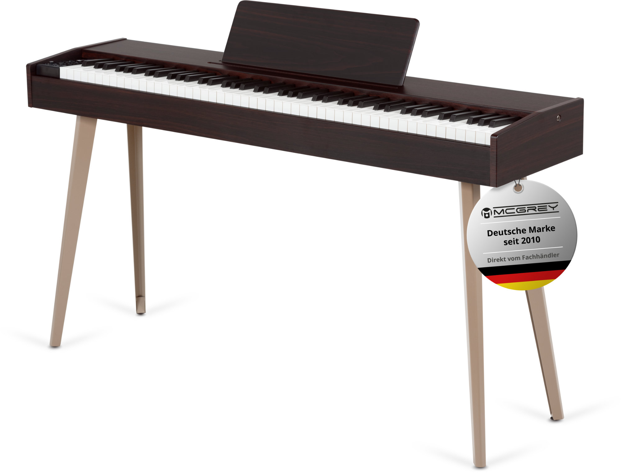 McGrey DP-17 WD Design Piano dunkle Walnuss  - Retoure (Verpackungsschaden)