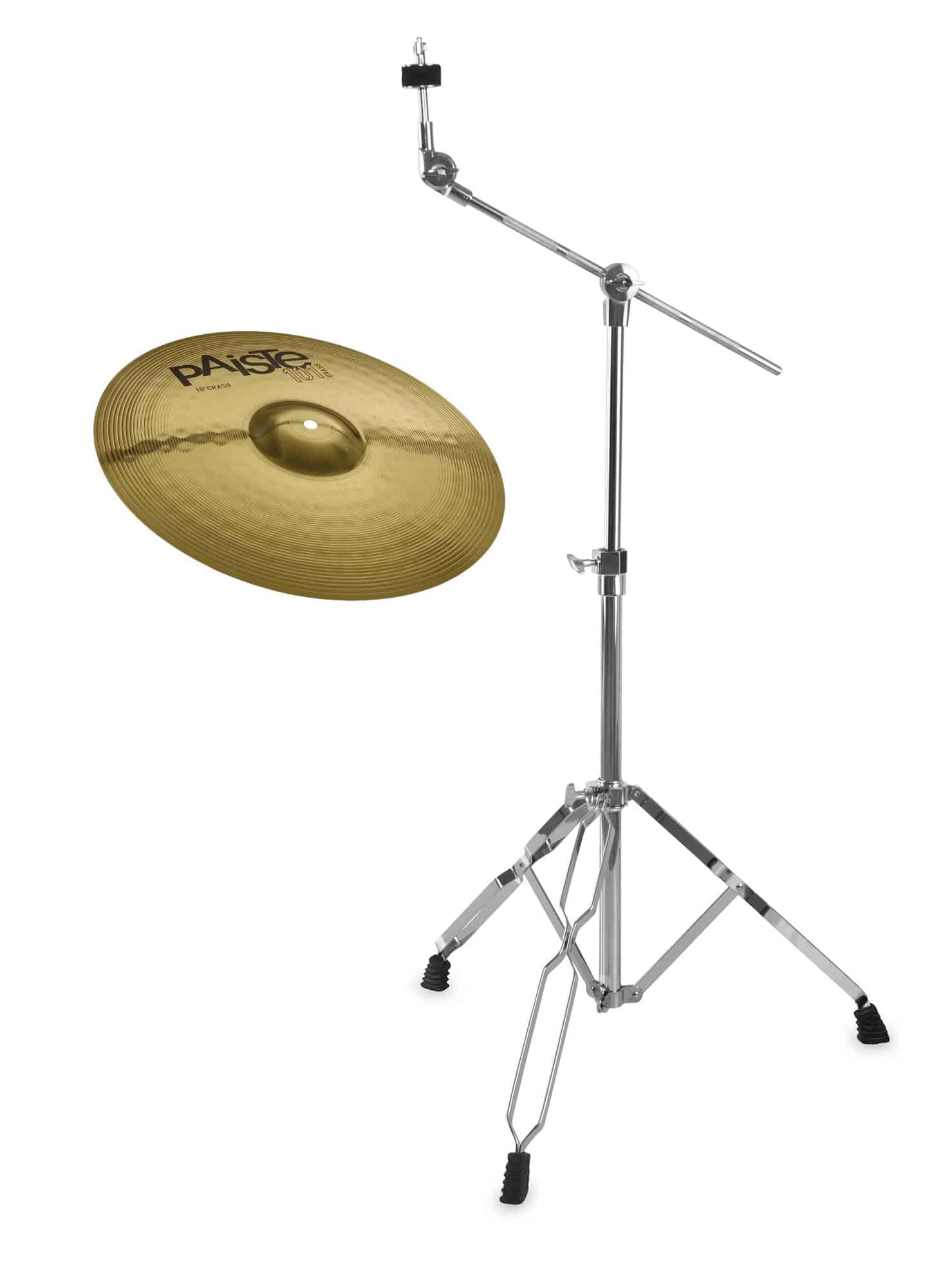 Paiste 101 Brass 16" Crash + Galgenbeckenständer SET