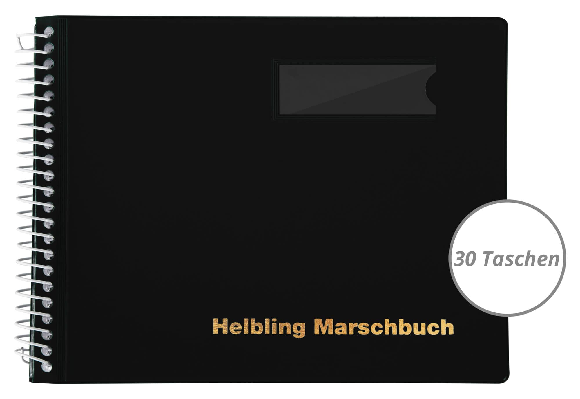 Helbling BMS30 Marschbuch schwarz 30 Taschen