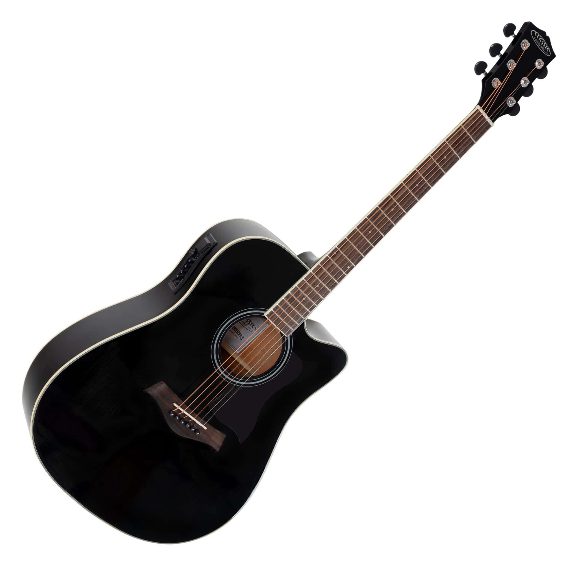 Classic Cantabile WS-20 BK Westerngitarre schwarz  - Retoure (Zustand: gut)