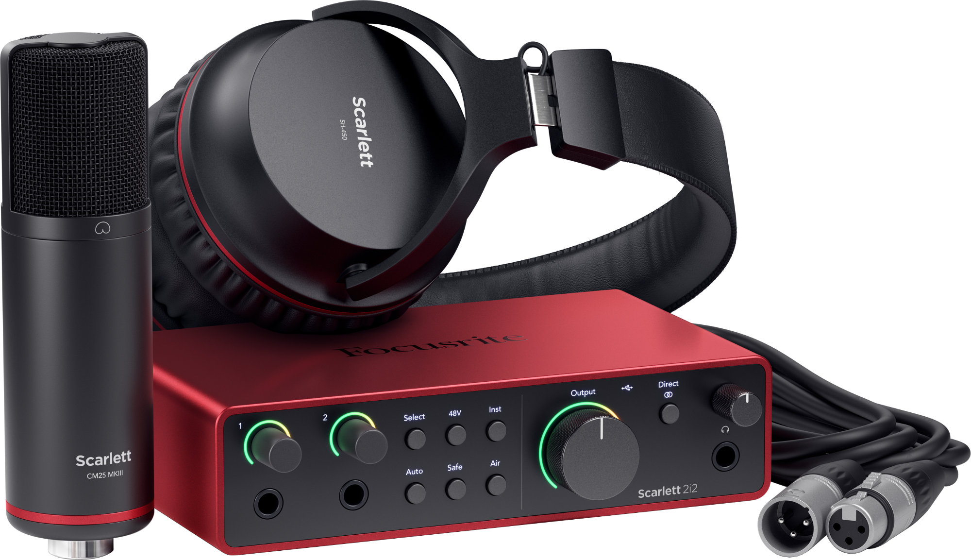 Focusrite Scarlett 2i2 4th Gen Recording Pack