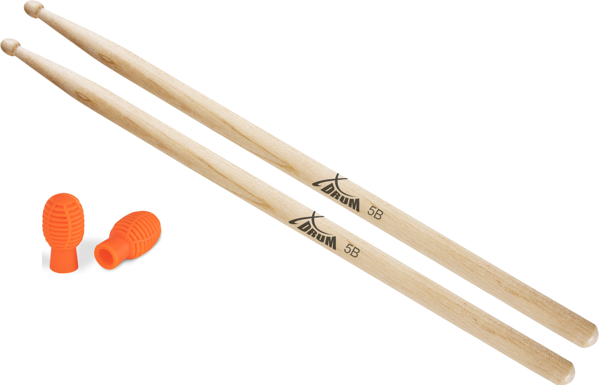 XDrum 5B Wood Drumsticks Practice Tip Set