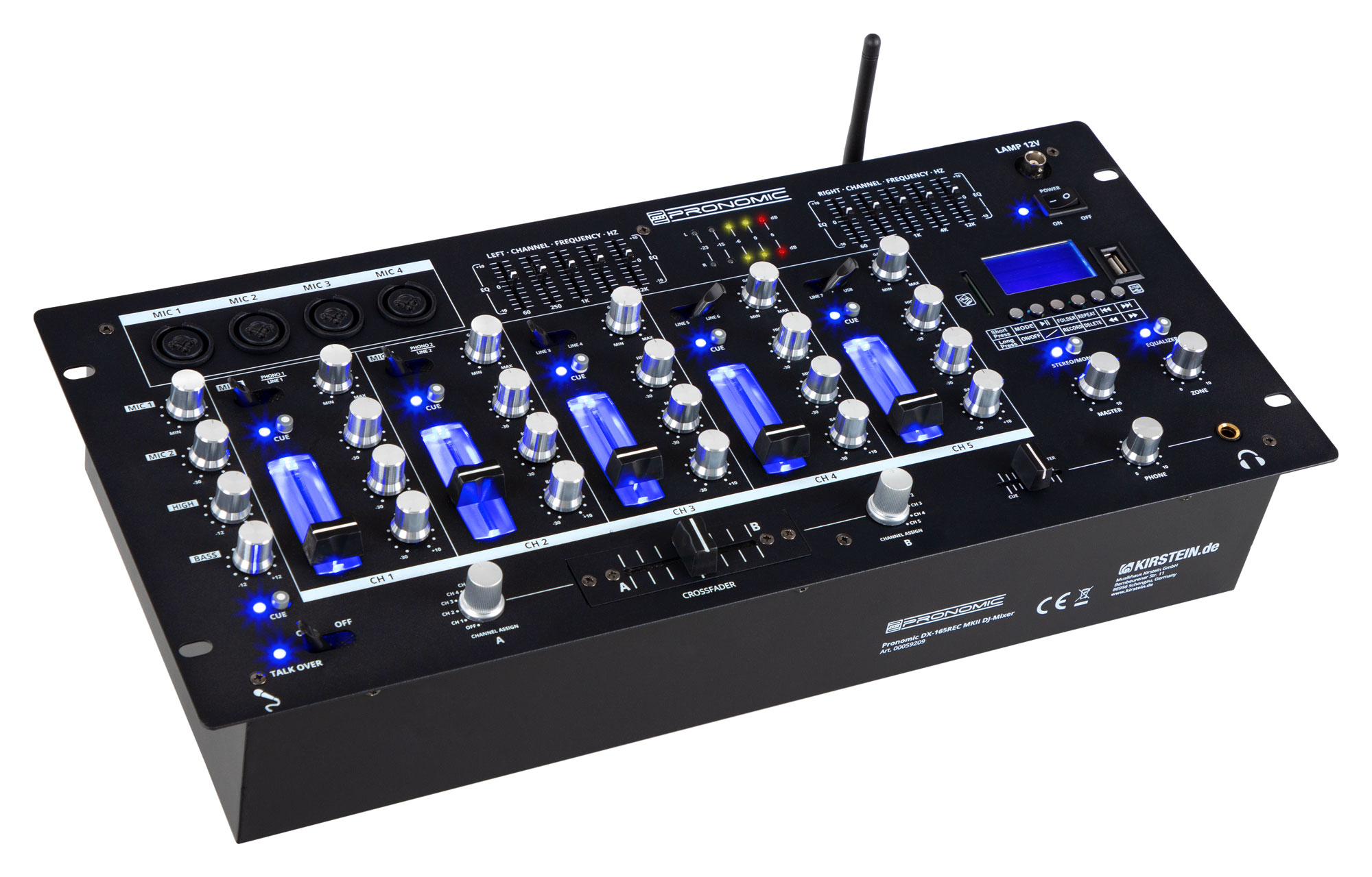 Pronomic DX-165REC MKII DJ-Mixer  - Retoure (Zustand: gut)