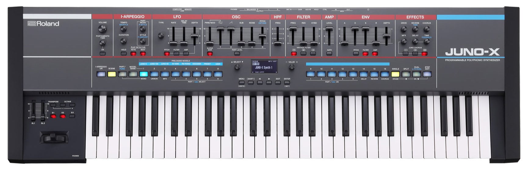 Roland JUNO-X Synthesizer  - 1A Showroom Modell (Zustand: wie neu, in OVP)