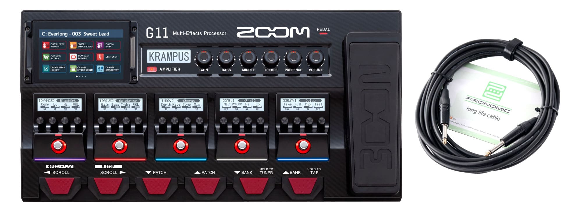 Zoom G11 Multi-Effektpedal Set