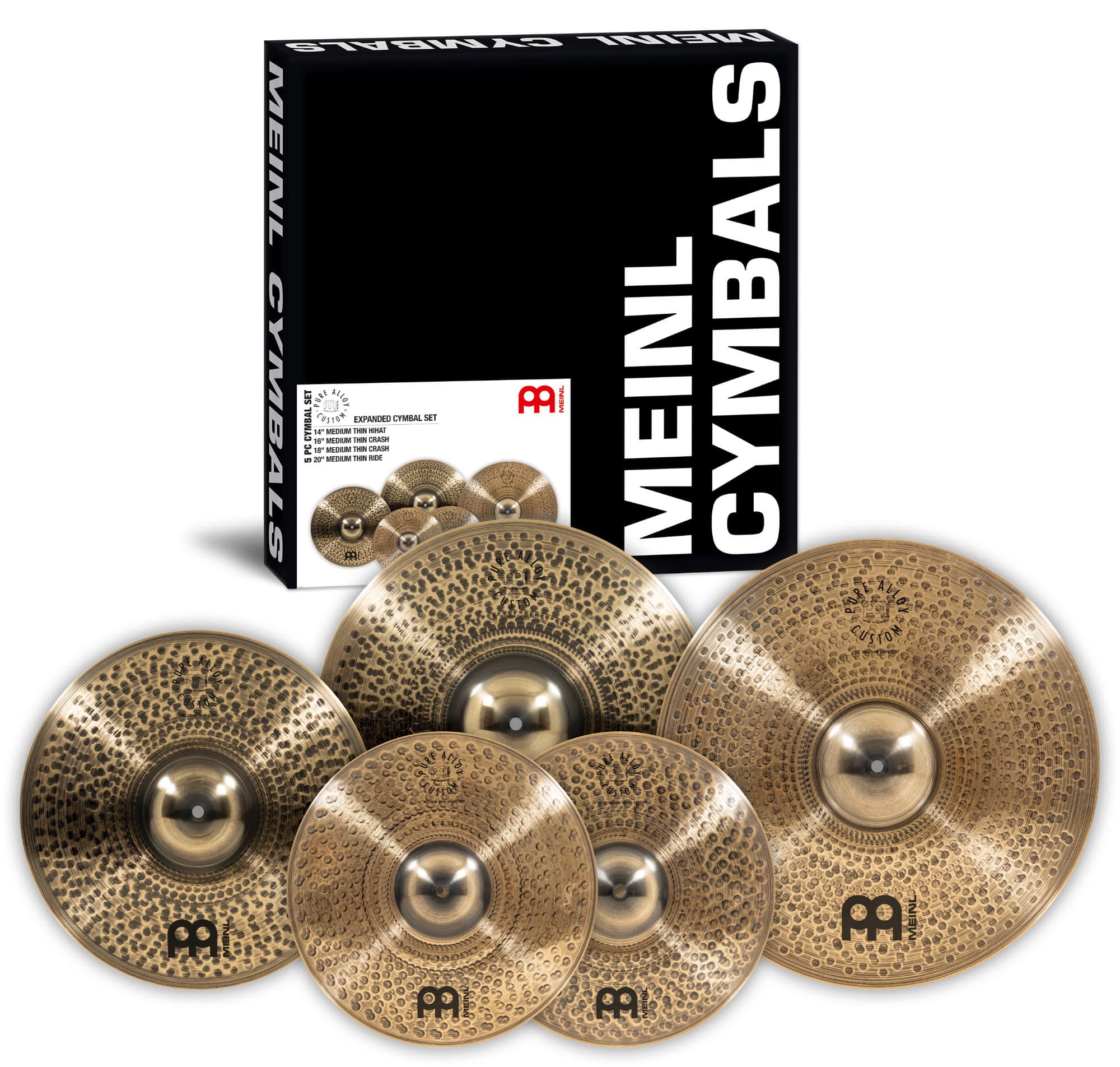 Meinl Pure Alloy Custom Medium Thin Expanded Set