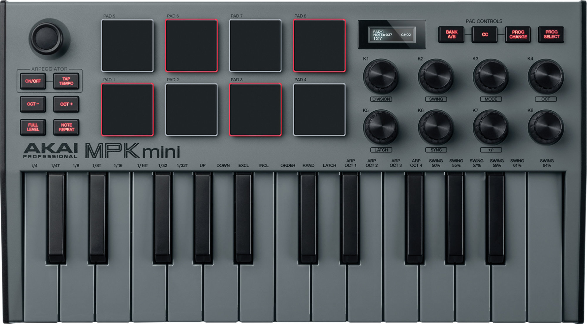 Akai Professional MPK Mini MK3 SE Grey  - Retoure (Zustand: sehr gut)