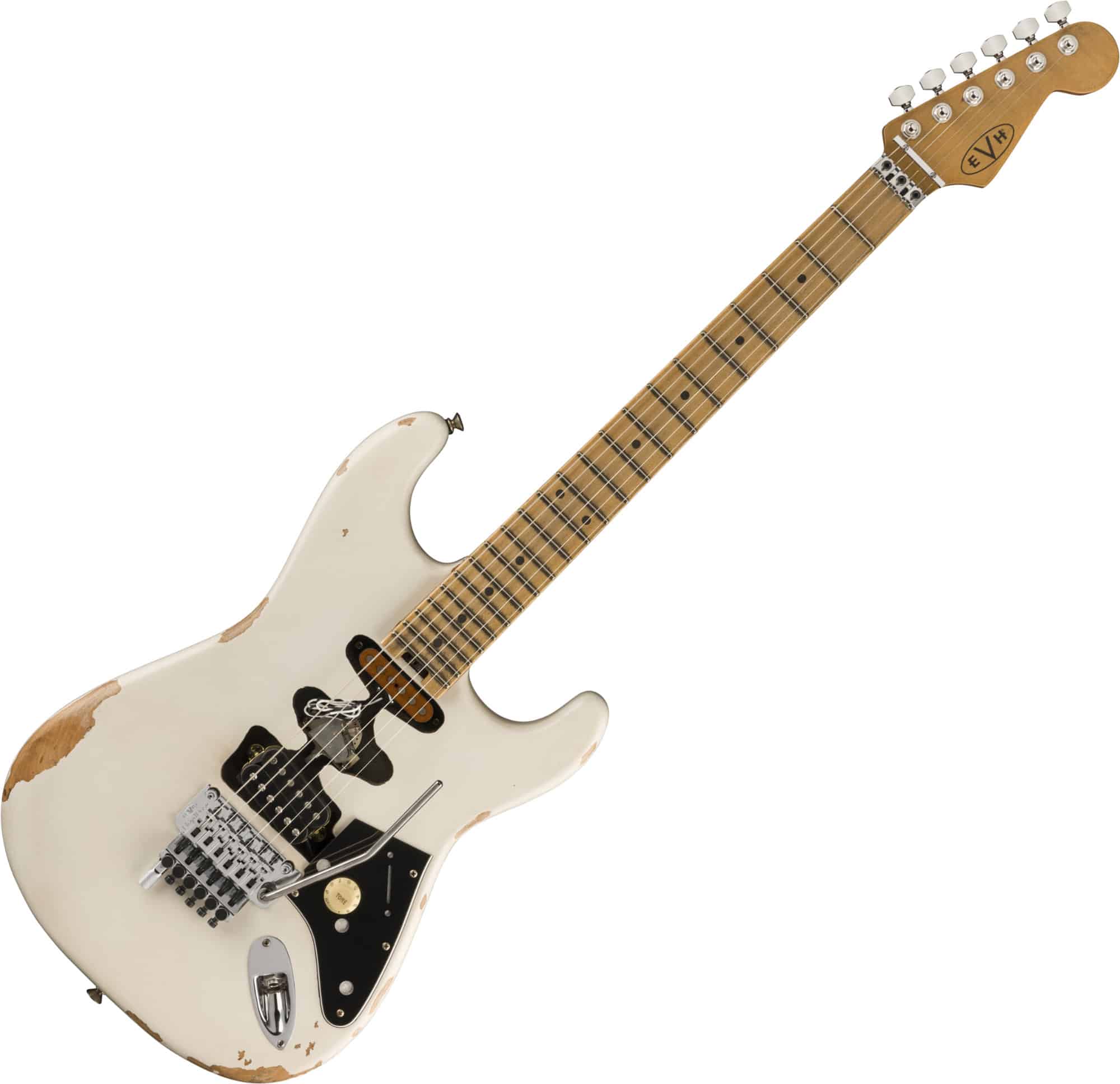 EVH "Frankie" Relic White E-Gitarre