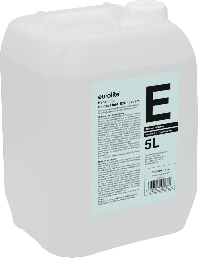 Eurolite Smoke Fluid "E2D" 5 L Nebelfluid Extrem