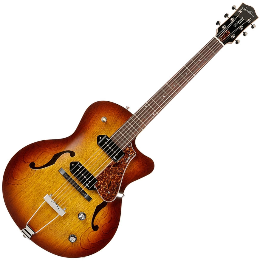 Godin 5th Avenue CW Kingpin II Cognac Burst