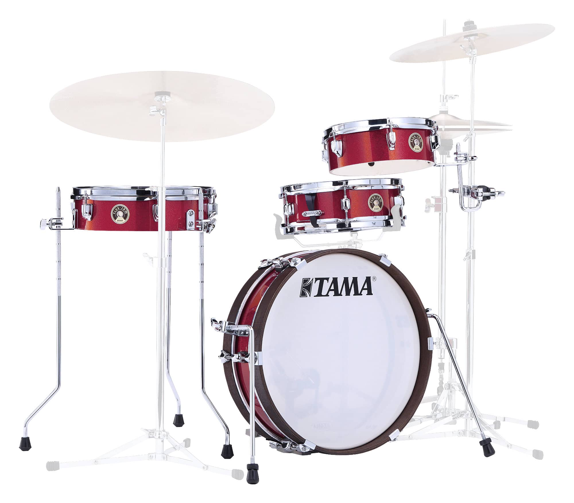 Tama LJK48P-BRM Club-Jam Pancake Burnt Red Mist