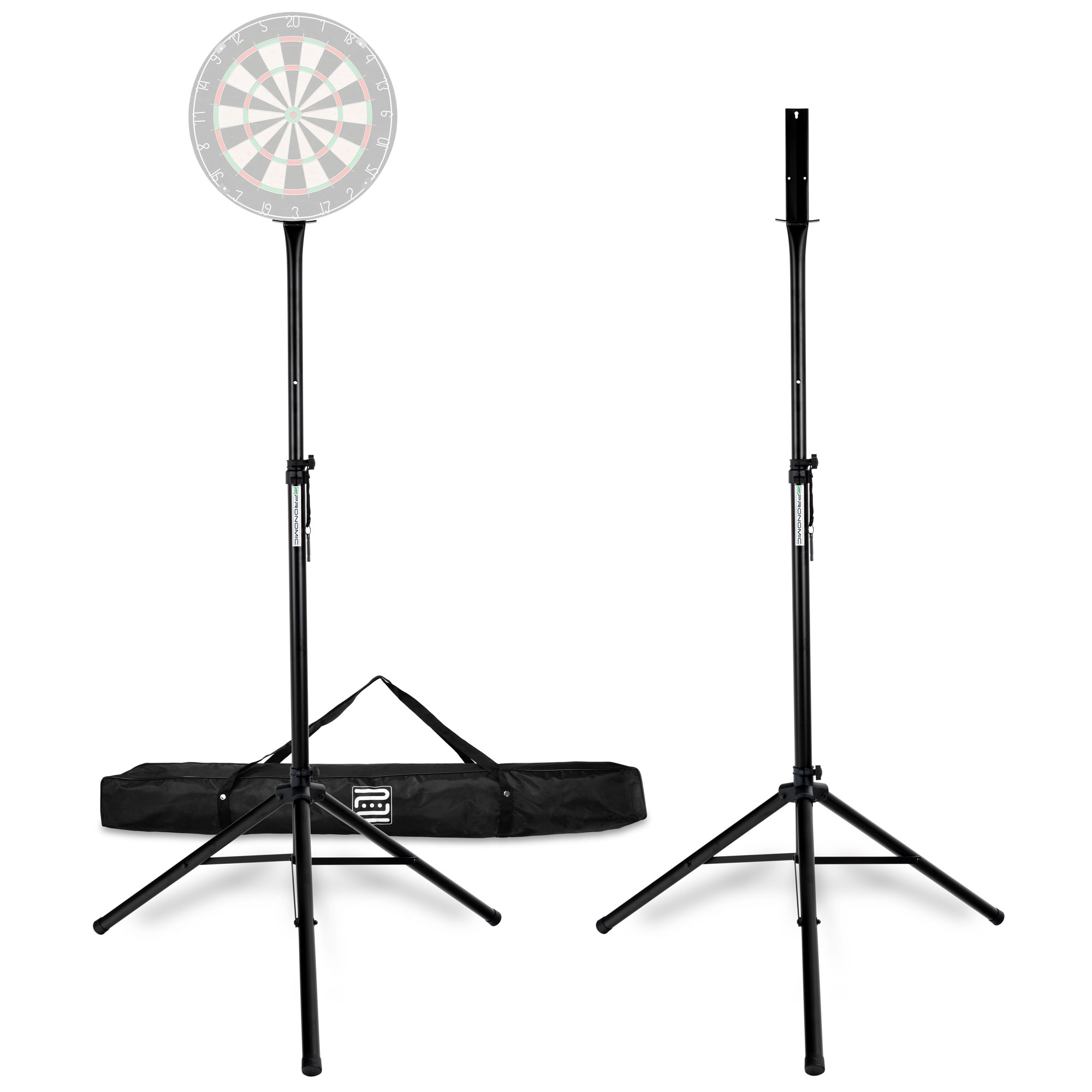 Pronomic DA-45S BK Dartboard Ständer Schwarz Set inkl. Transporttasche  - Retoure (Zustand: gut)