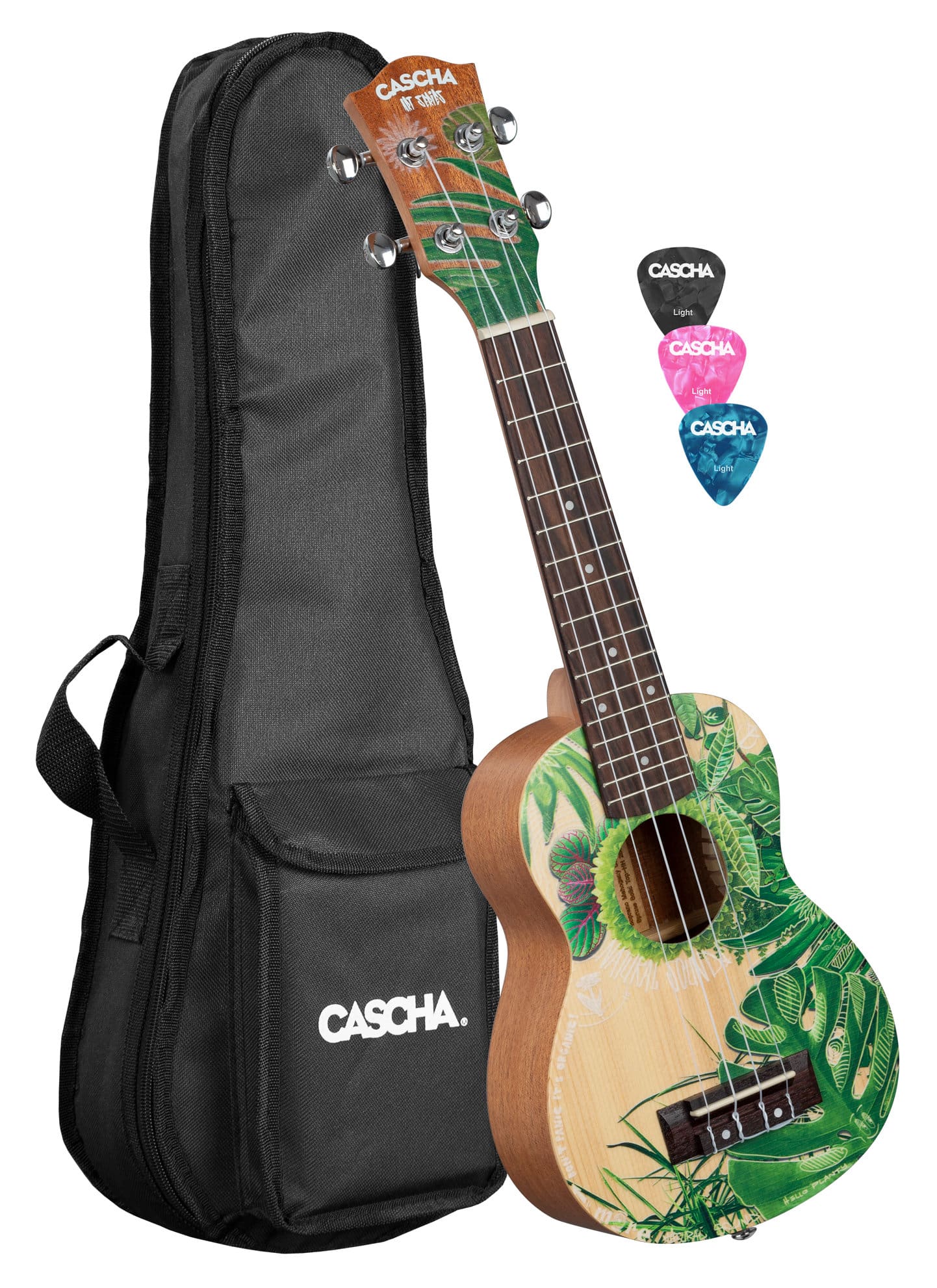 Cascha Art Series Sopran Ukulele Leafy