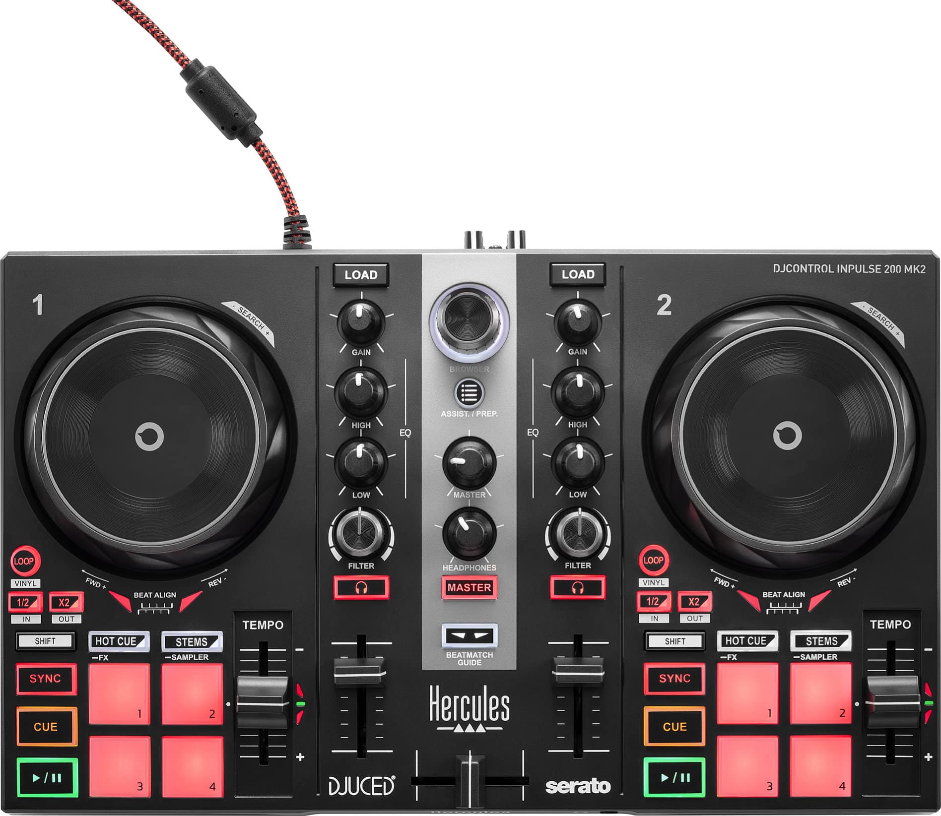 Hercules DJ Controller Inpulse 200 MKII  - Retoure (Zustand: sehr gut)