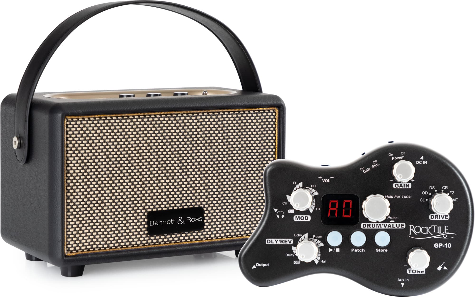 Rocktile GP-10 / BB-820BK Gitarren Amp Set