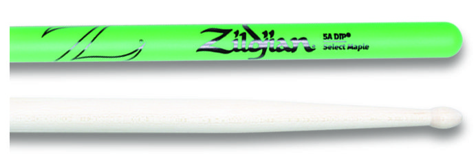 Zildjian 5A Maple Green DIP Drumsticks