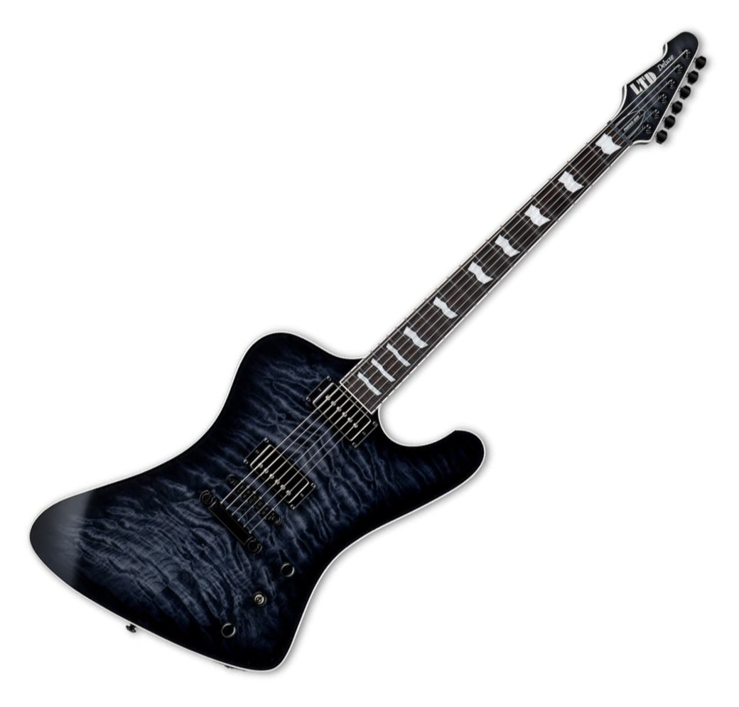 ESP LTD Phoenix-1000 QM STBLKSB See Thru Black Sunburst