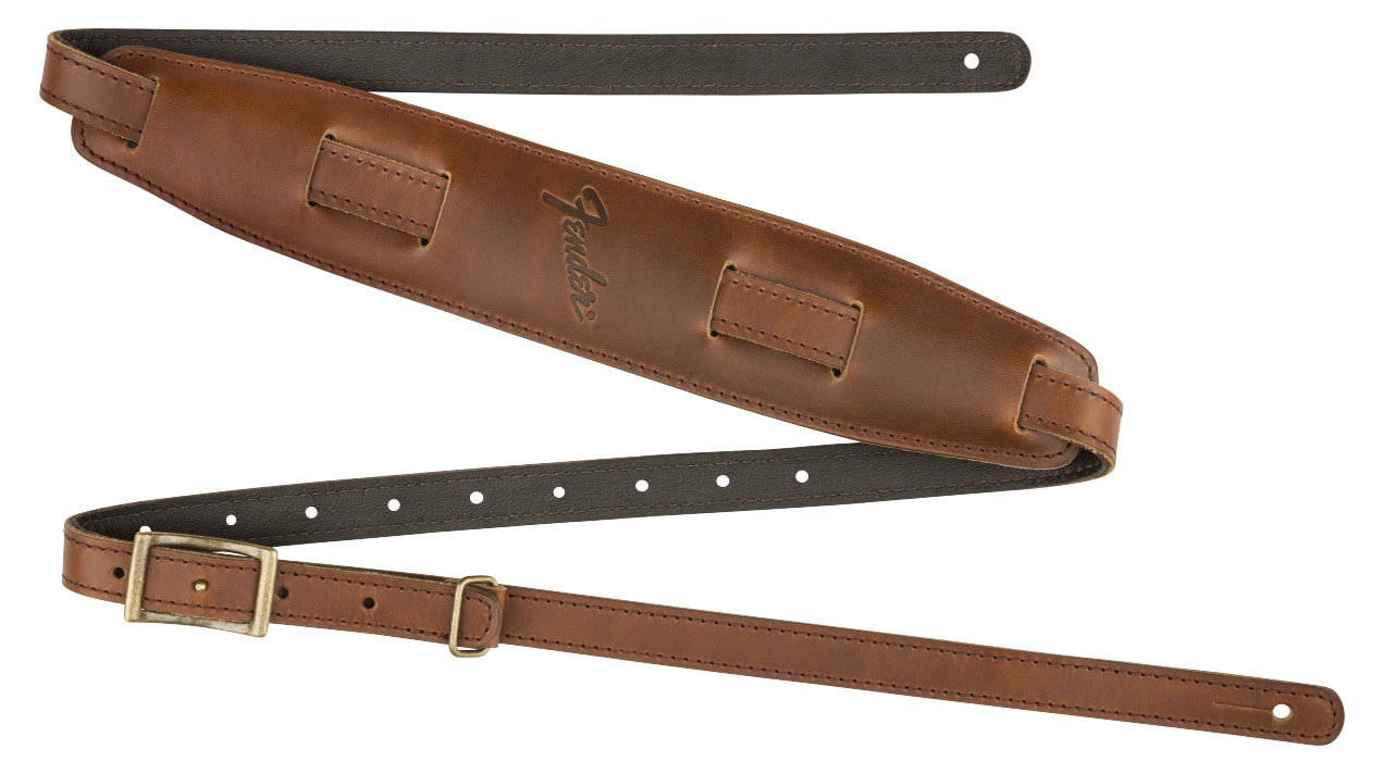 Fender Mustang Saddle Strap Cognac Long