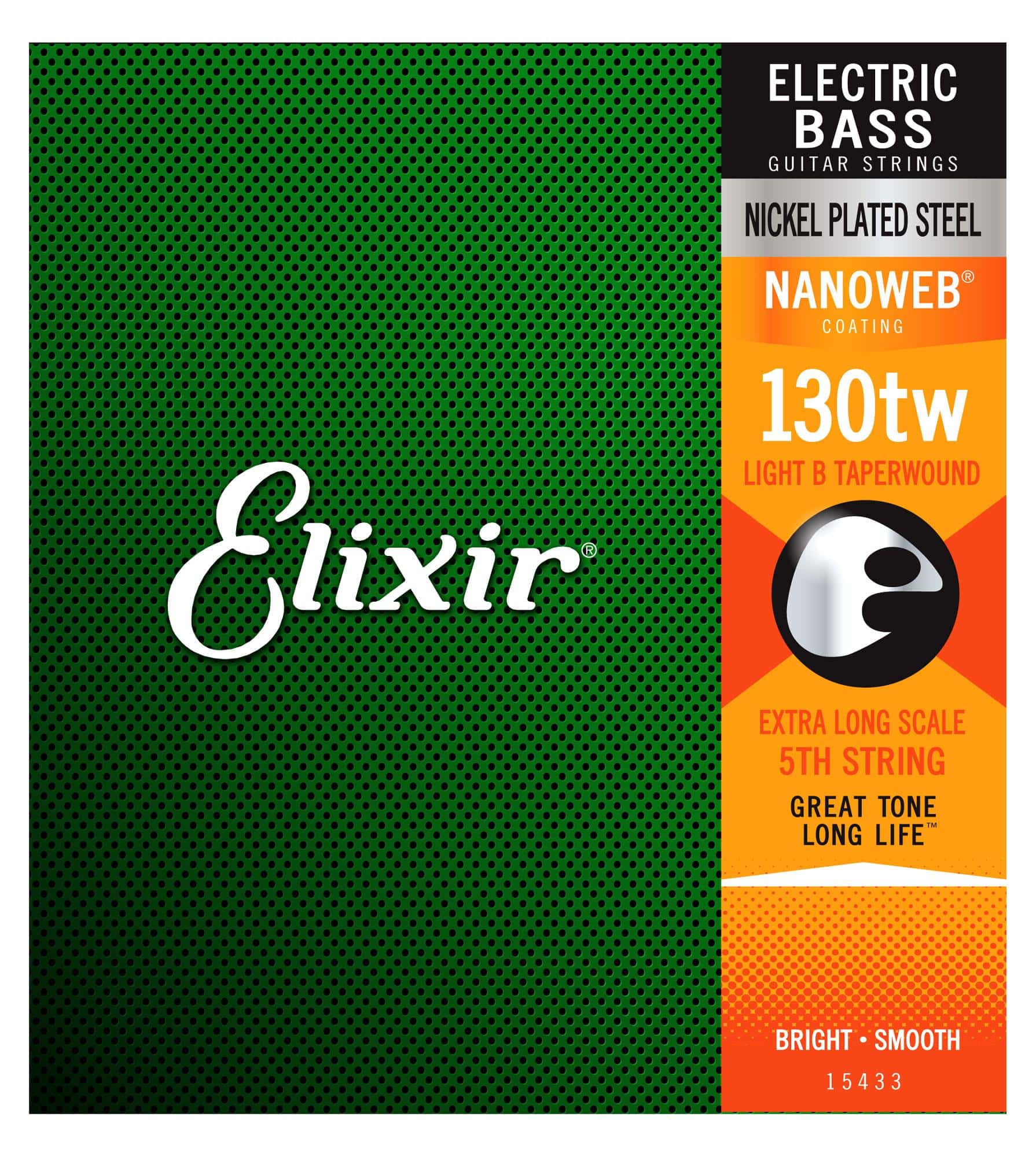 Elixir 15433 E-Bass Einzelsaite Nanoweb Extra Long Scale 130tw