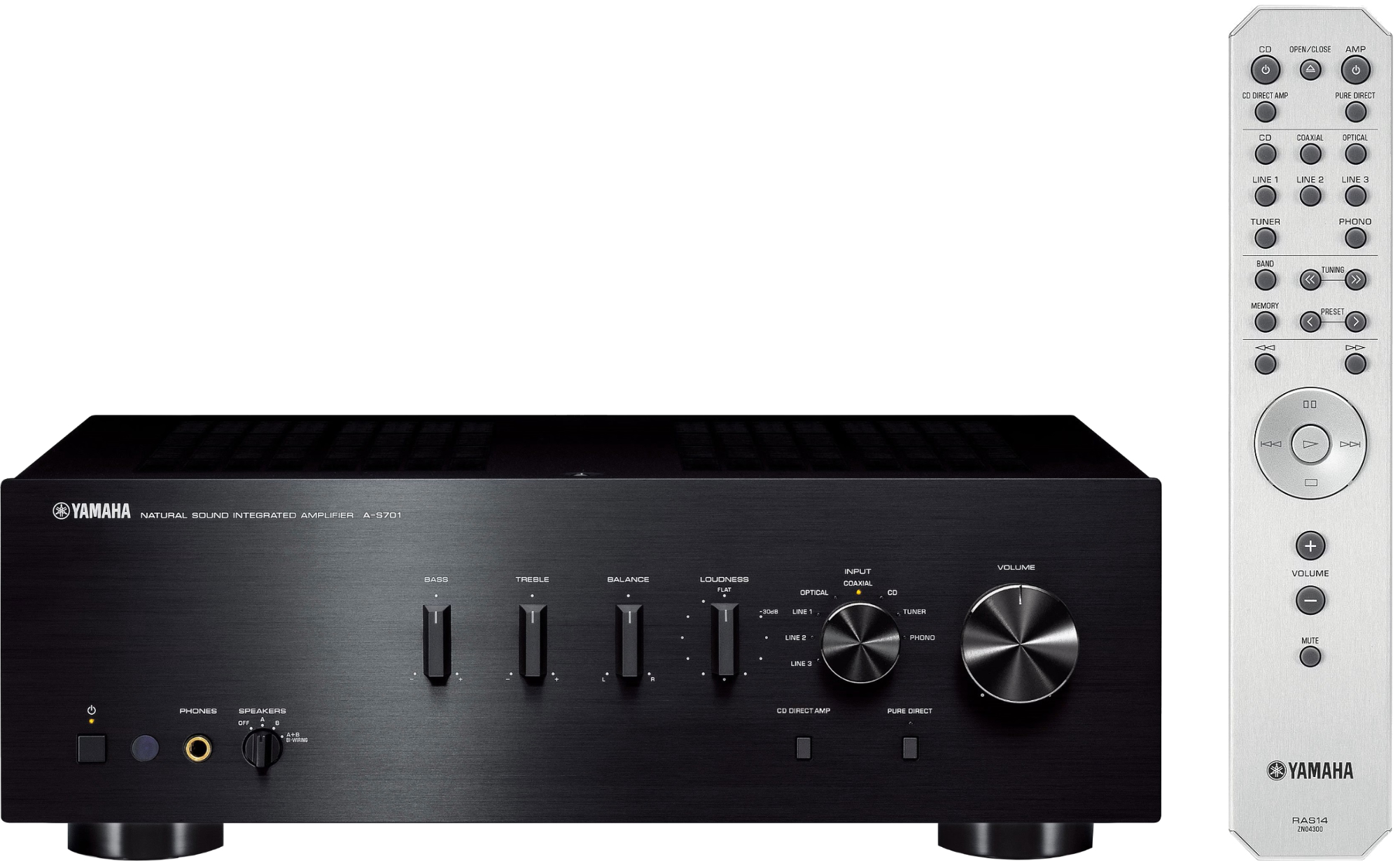 Yamaha A-S701 HiFi Stereo Verstärker Schwarz