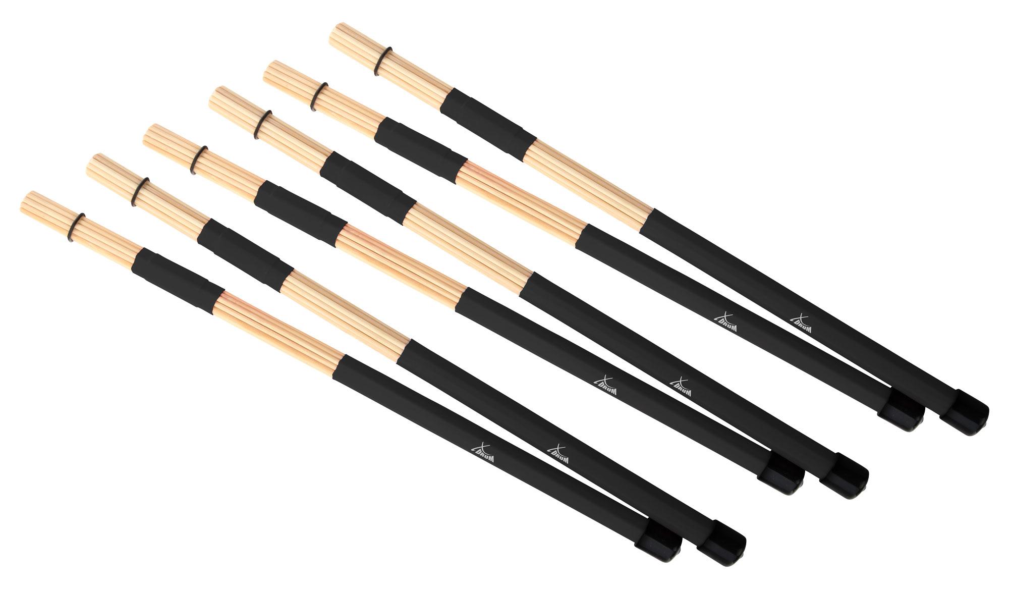 XDrum XR1R Floppy Sticks Rods, Ahorn 3x Set