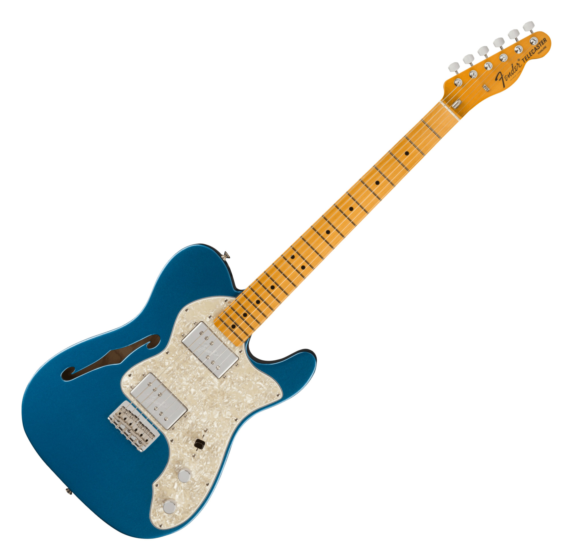 Fender American Vintage II 1972 Telecaster Thinline Lake Placid Blue  - 1A Showroom Modell (Zustand: wie neu, in OVP)