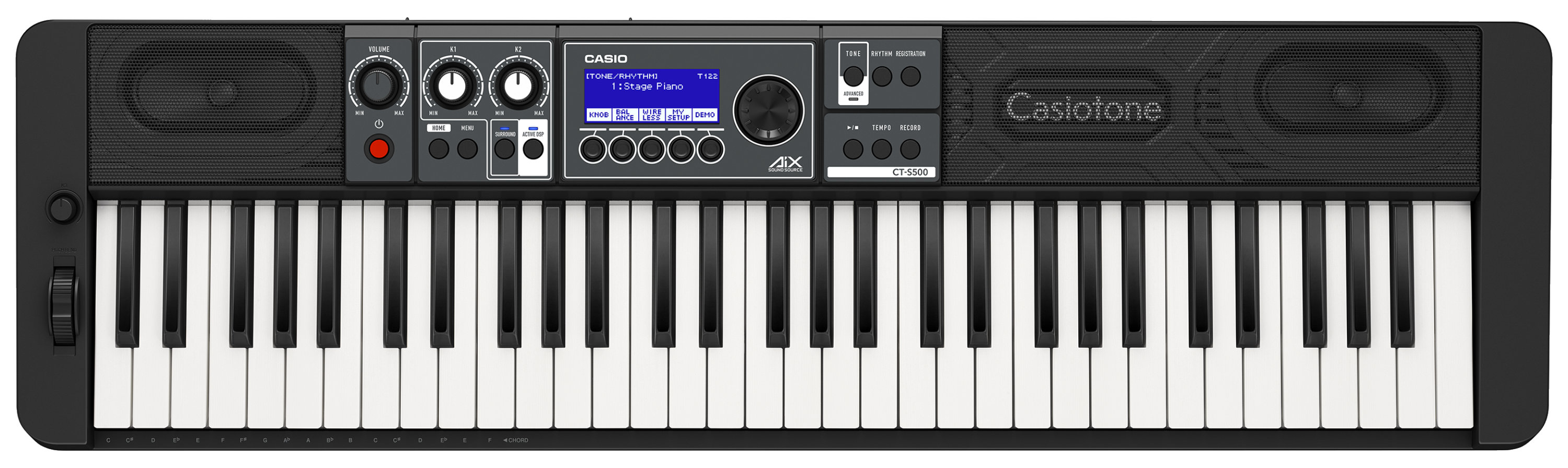 Casio CT-S500 Casiotone Keyboard Schwarz  - Retoure (Zustand: sehr gut)