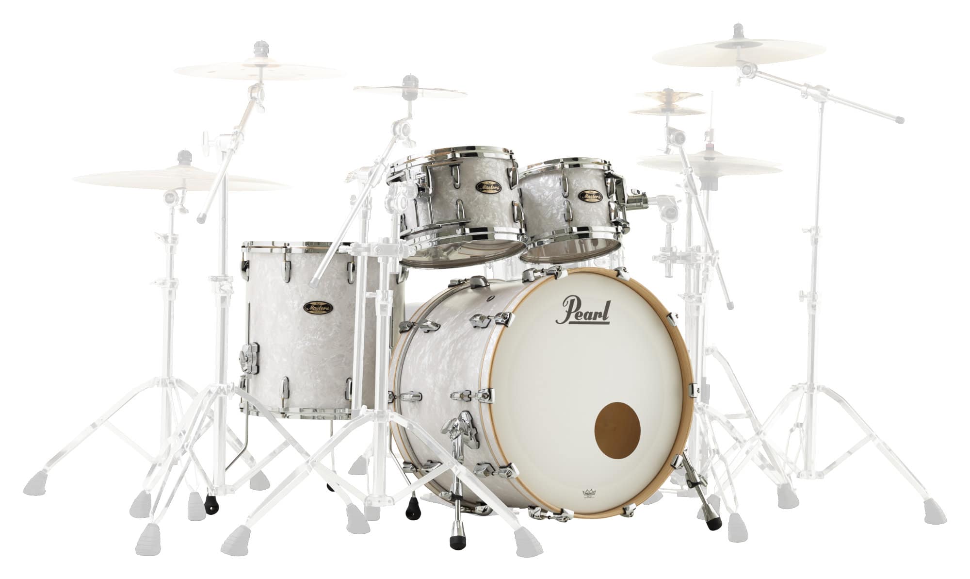 Pearl MMG924XSP/C422 Master Maple/Gum Matte White Marine