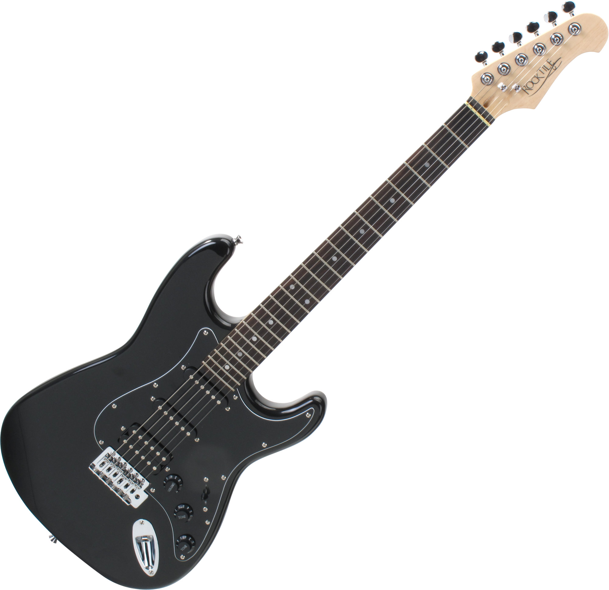 Rocktile Pro ST60-BK E-Gitarre All Black  - Retoure (Zustand: sehr gut)