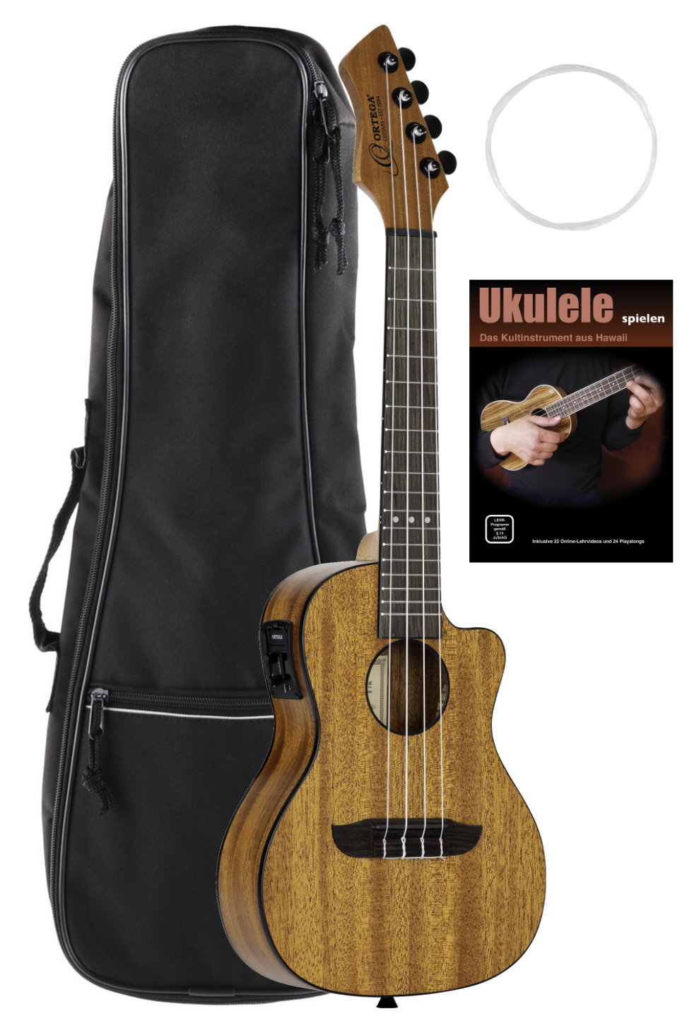 Ortega RUHZ-CE-MM Concert Ukulele Set