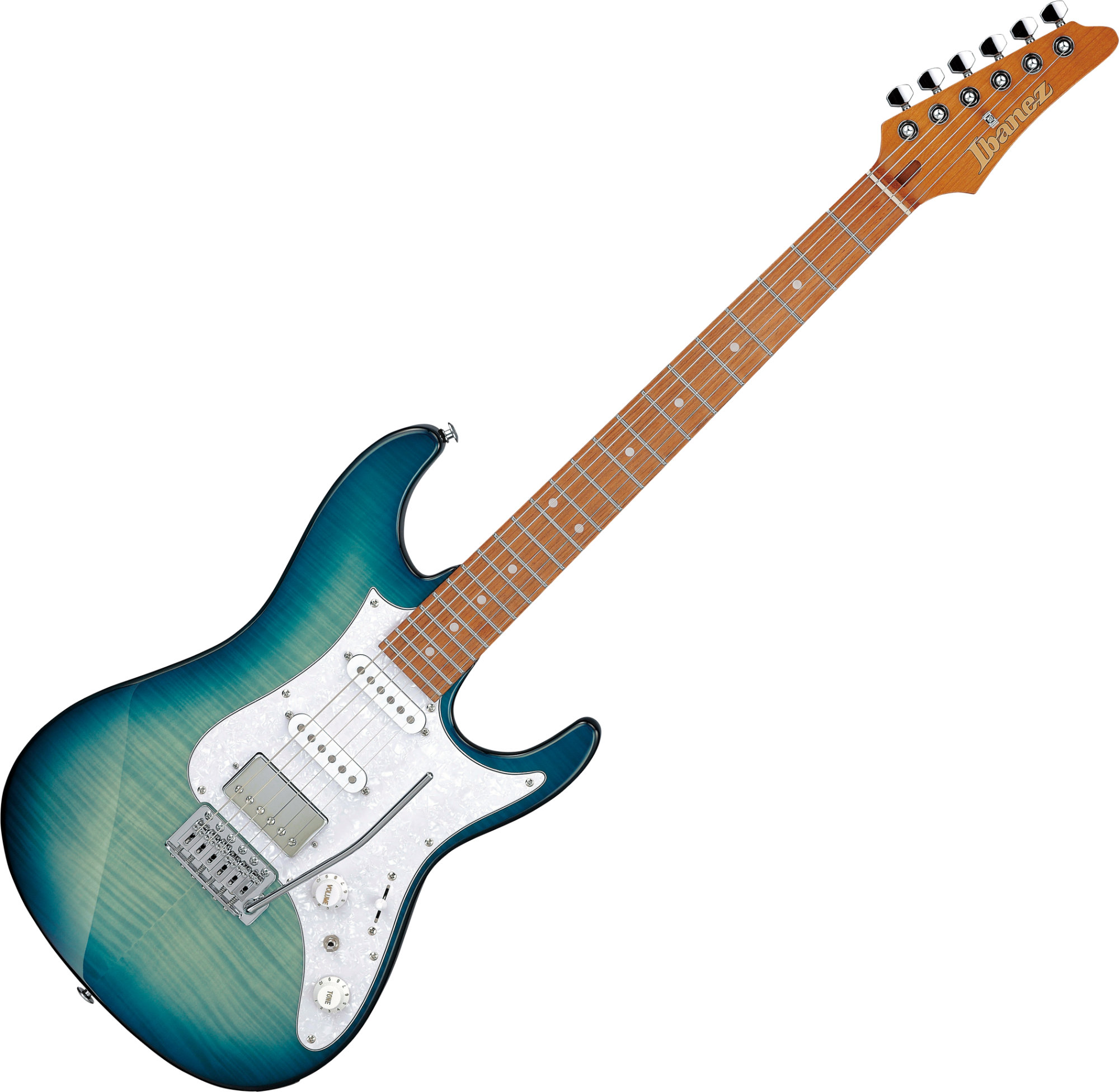 Ibanez AZ22S1F-TXB E-Gitarre Transparent Turquoise Burst