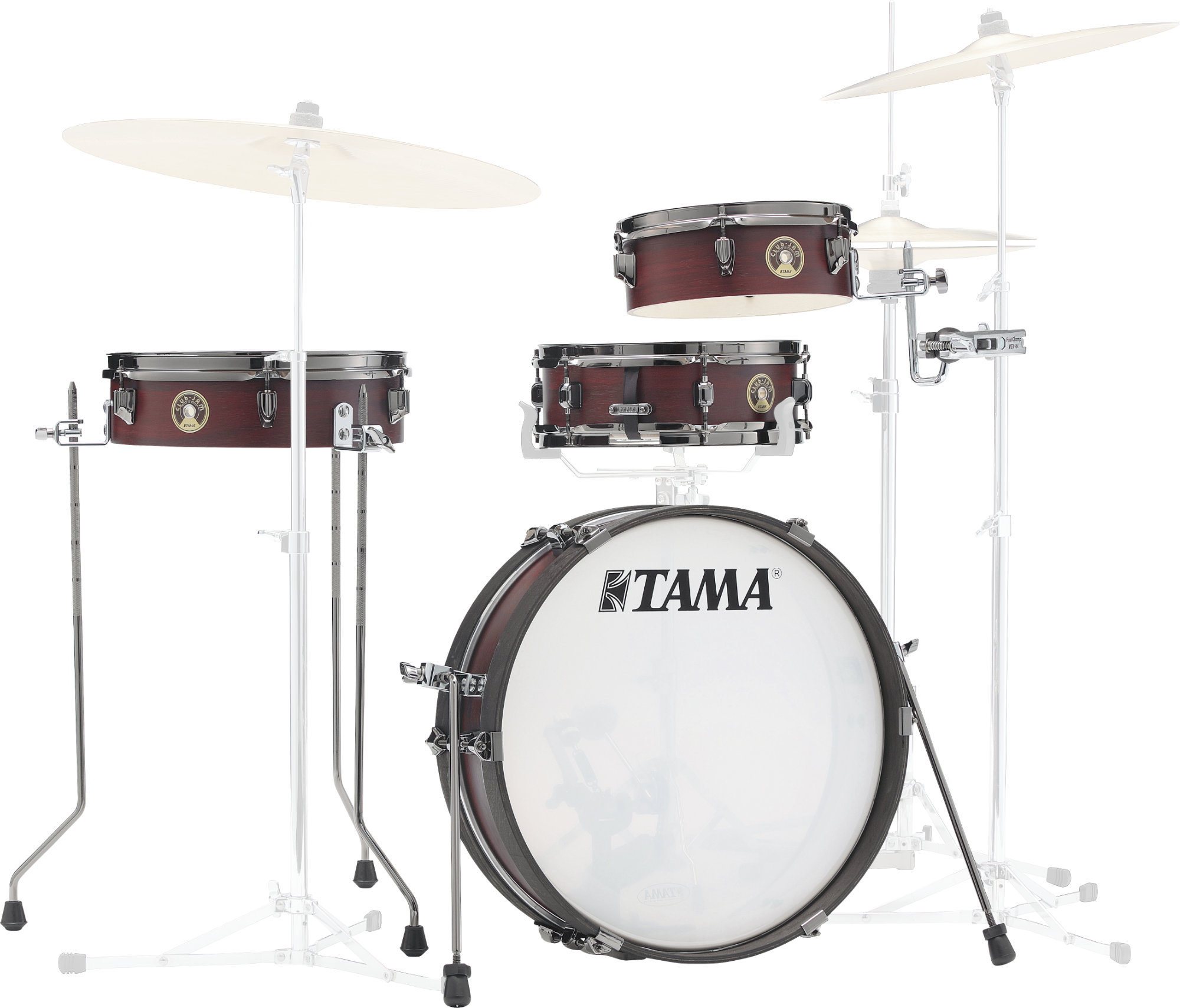 Tama LJK48PBN-BWW Club-Jam Pancake Burgundy Walnut Wrap