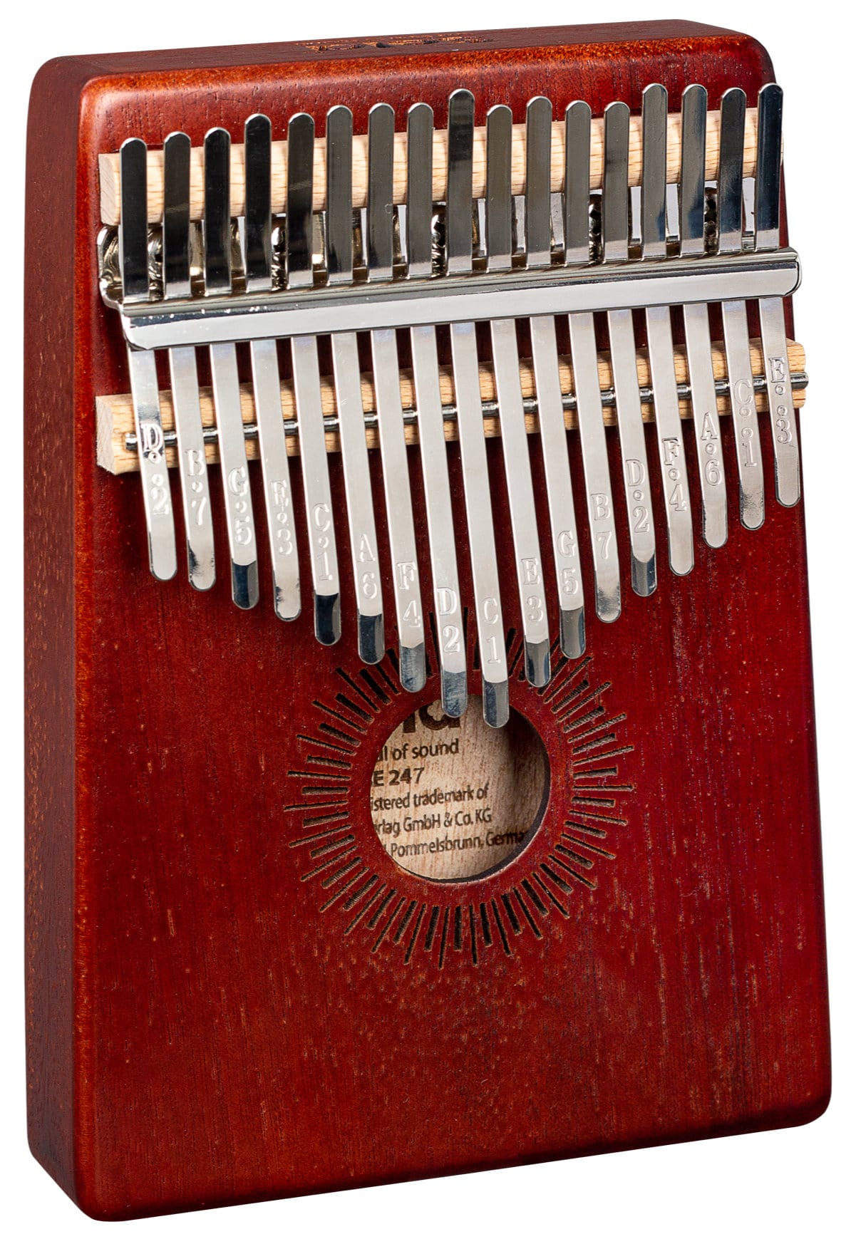 Sela SE 247 Kalimba Mahagoni 17 Rot