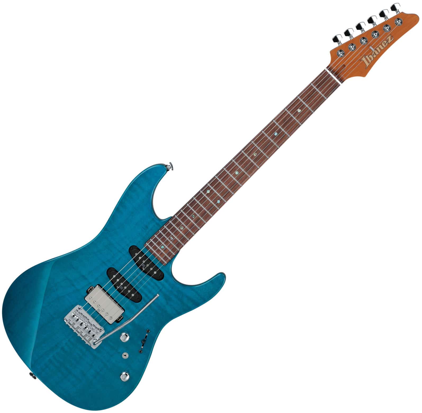 Ibanez MMN1-TAB Martin Miller Signature Transparent Aqua Blue